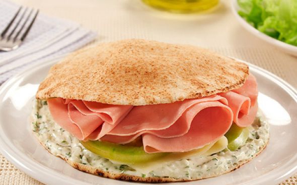  Beirute de presunto e queijo