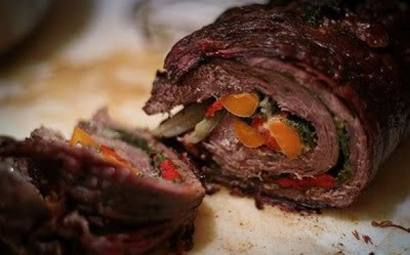  Bife a rolê com Bacon