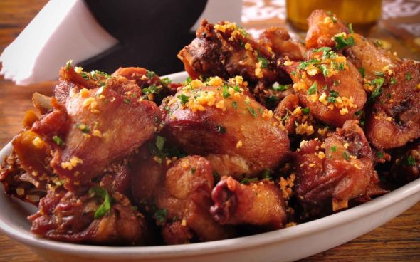  Frango à passarinho assado