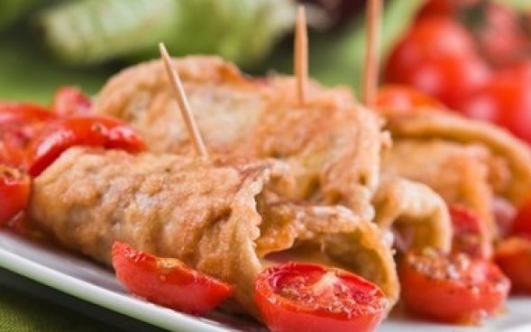  Frango à rolê na pressão