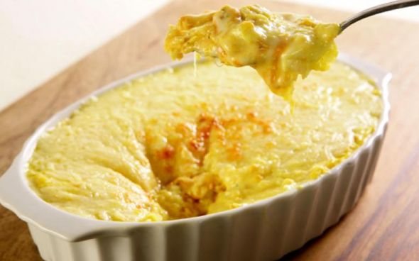  Frango desfiado ao creme de milho