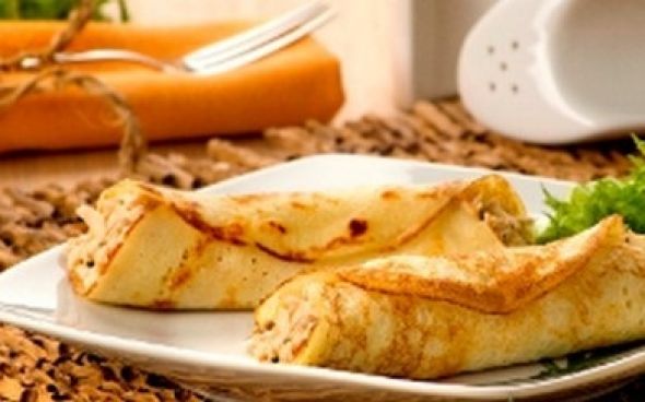  Panqueca de arroz e frango