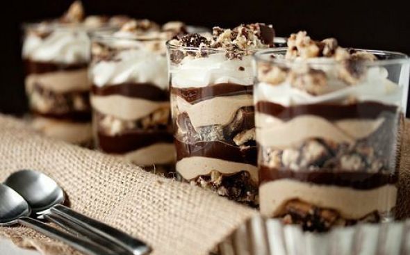  Parfait de chocolate e conhaque