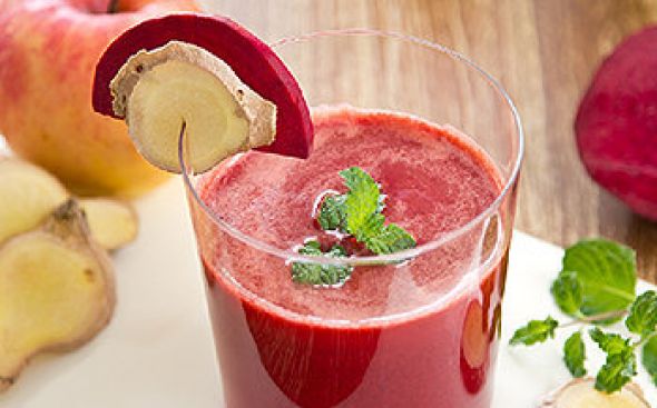  Suco de laranja, beterraba e gengibre