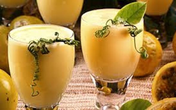 Suco de maracujá com leite