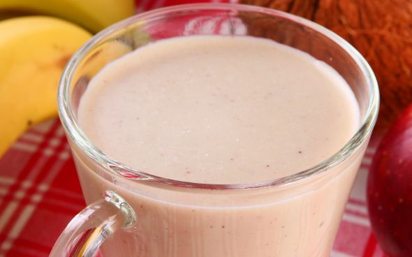  Vitamina de banana e maçã