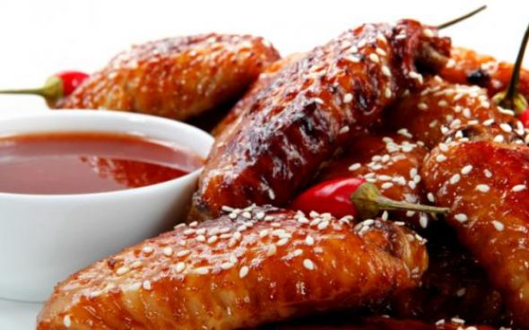 Asa de frango dourada