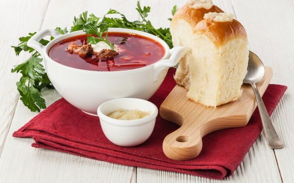 Borscht com carne
