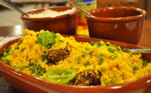 Capote com arroz
