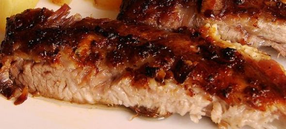 Costelinha de porco com batata
