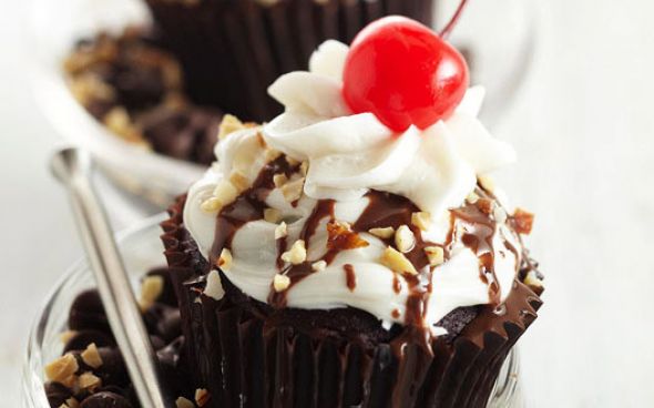 Cupcake de cereja