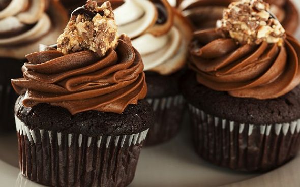 Cupcake Gelado de Nutella