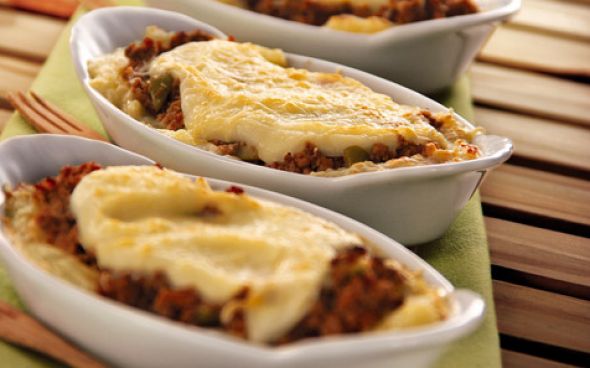 Escondidinho de carne moída com mandioca