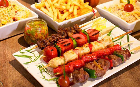 Espeto de carne simples