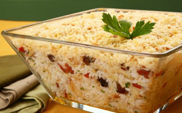 Farofa de bacalhau especial 