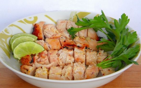Filé de frango assado na grelha