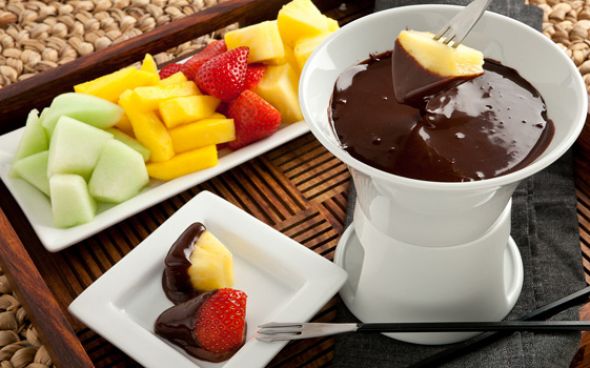 Fondue de chocolate diet