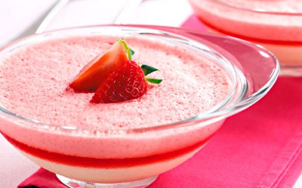 Gelatina com espuma