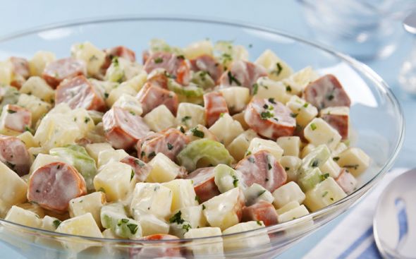 Maionese com salsicha