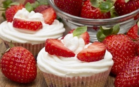 Mini muffin de morango