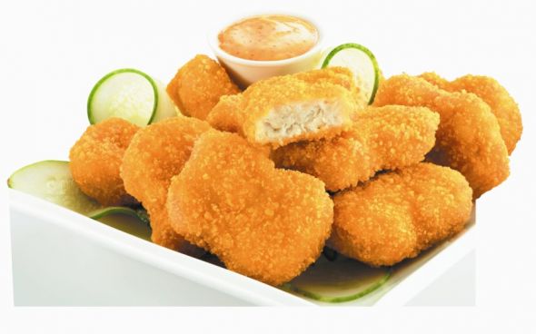 Nuggets Caseiros com Molho de Mostarda e Mel