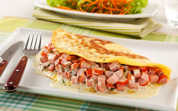 Omelete de salsicha especial