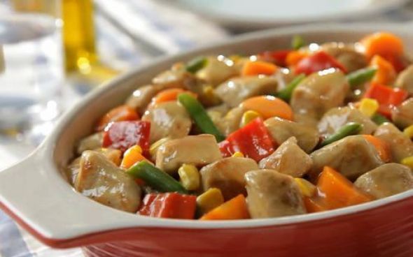 Peito de frango refogado