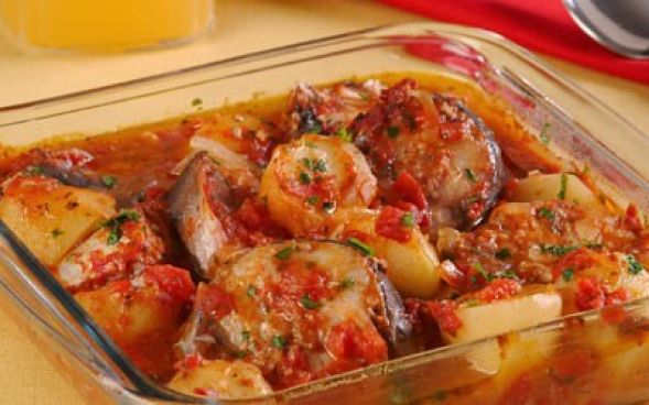 Peixe com batata ao molho