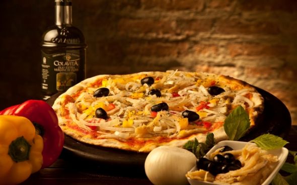 Pizza de bacalhau