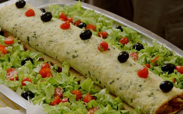 Rocambole de Bacalhau
