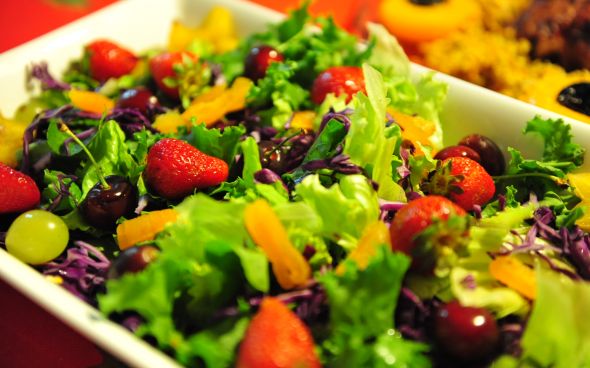 Salada de escarola com avelã