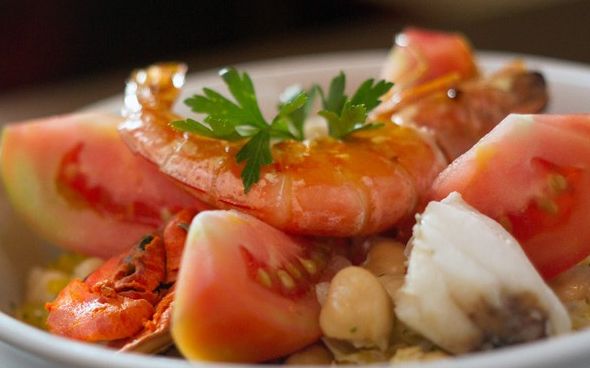 Salada de frutos do mar