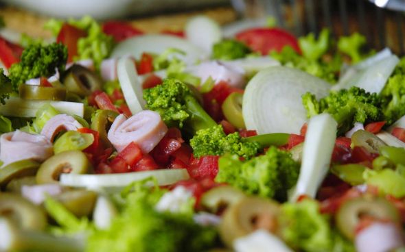 Salada tropical de frutas