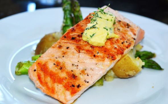 Salmão grelhado imperial