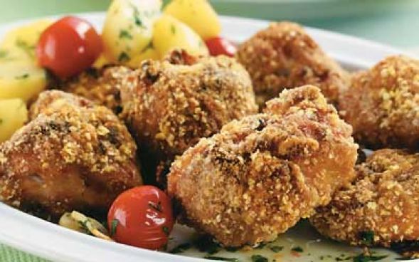 sobrecoxa de frango crocante