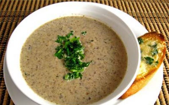 Sopa creme de cogumelos