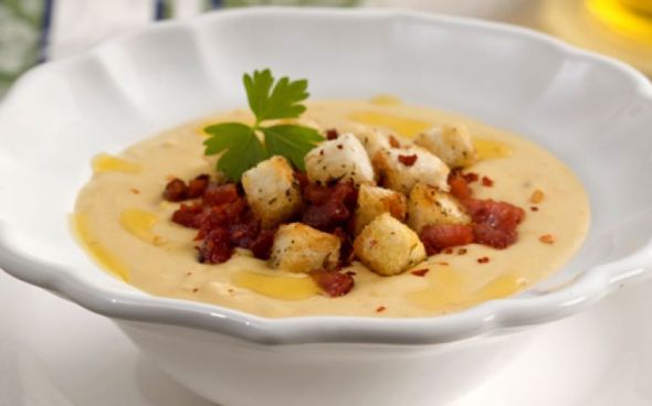 Sopa creme de mandioquinha