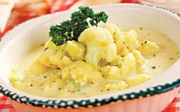 Sopa de couve-flor cremosa