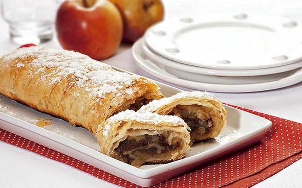 Strudel de maçã e chocolate a Alemã 