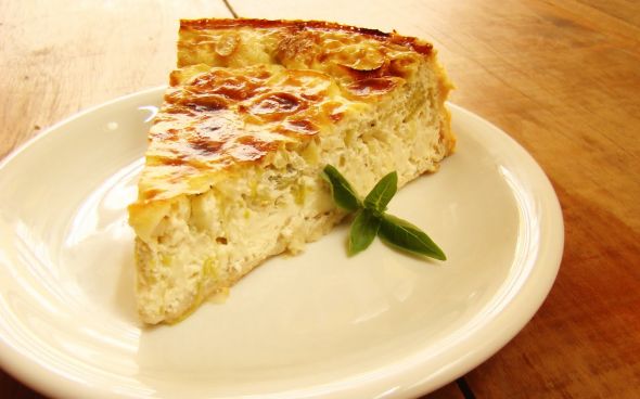 Torta de alho poró