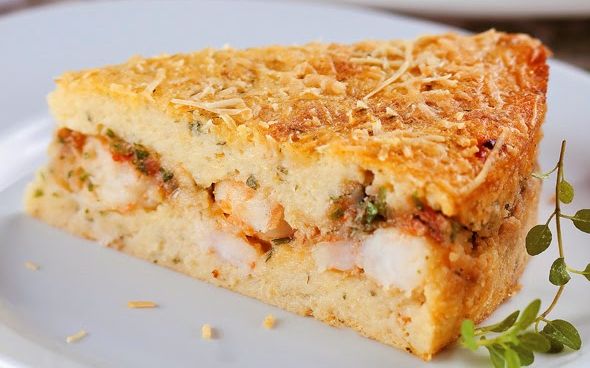 Torta de batata com frango