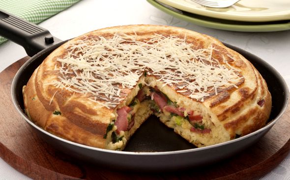 Torta de batata de frigideira