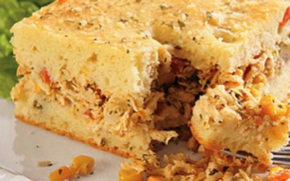 Torta de frango com Catupiry