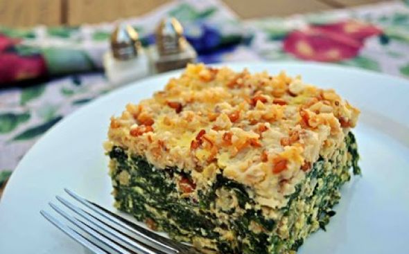 Torta de ricota e espinafre
