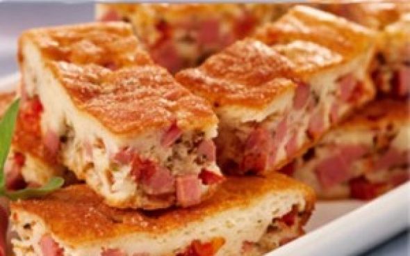 Torta saborosa de linguiça toscana