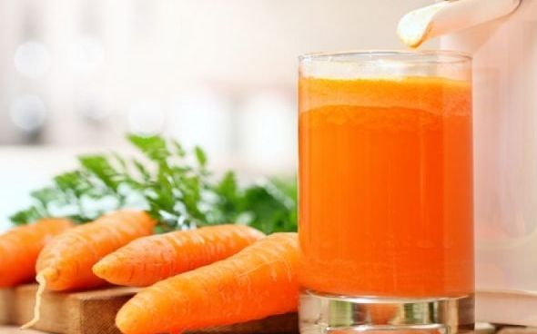 Vitamina de laranja e cenoura